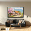 Tranh Canvas Góc Bình Yên Bản Cao Đơm Hoa
