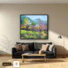 Tranh Canvas Phong Cảnh Tây Bắc Ngày Tết Tươi Vui