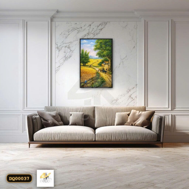 Tranh Canvas Làng Quê Mùa Lúa