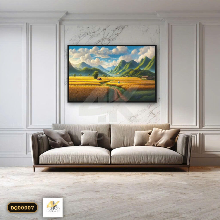 Tranh Canvas Vùng Quê Miền Núi