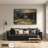 Tranh Canvas Sân Vườn Quê Bắc Bộ